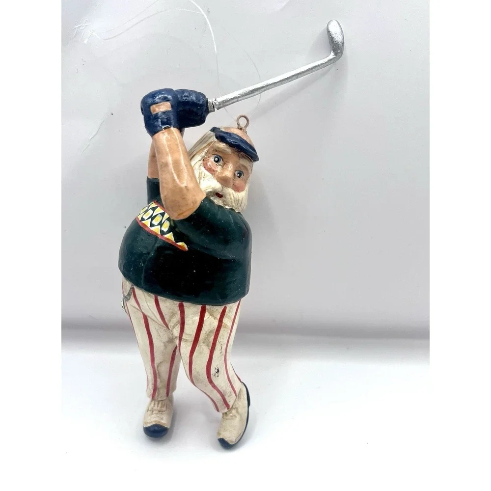 Golf Themed Christmas‎ Ornaments Lot Of 9 Some Hallmark Decorate Or Gift